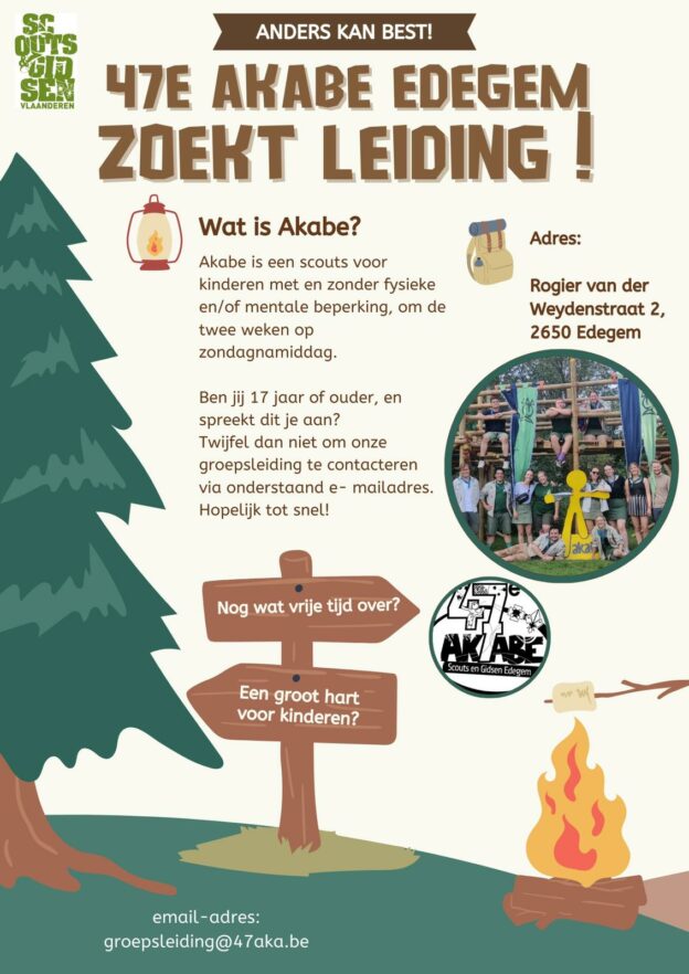 AKABE Edegem is op zoek naar nieuwe leiding